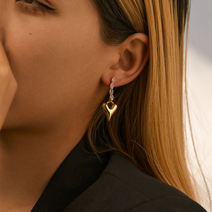 Heart shape earing