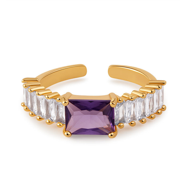 18K gold plated adjustable ring