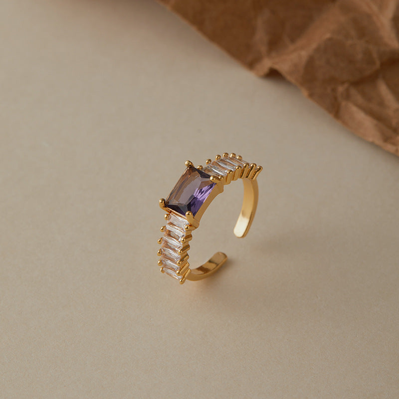 18K gold plated adjustable ring
