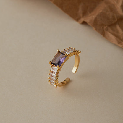 18K gold plated adjustable ring