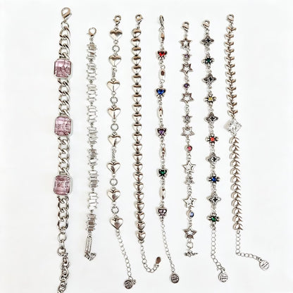 Vintage Minimalist Silver Bracelets