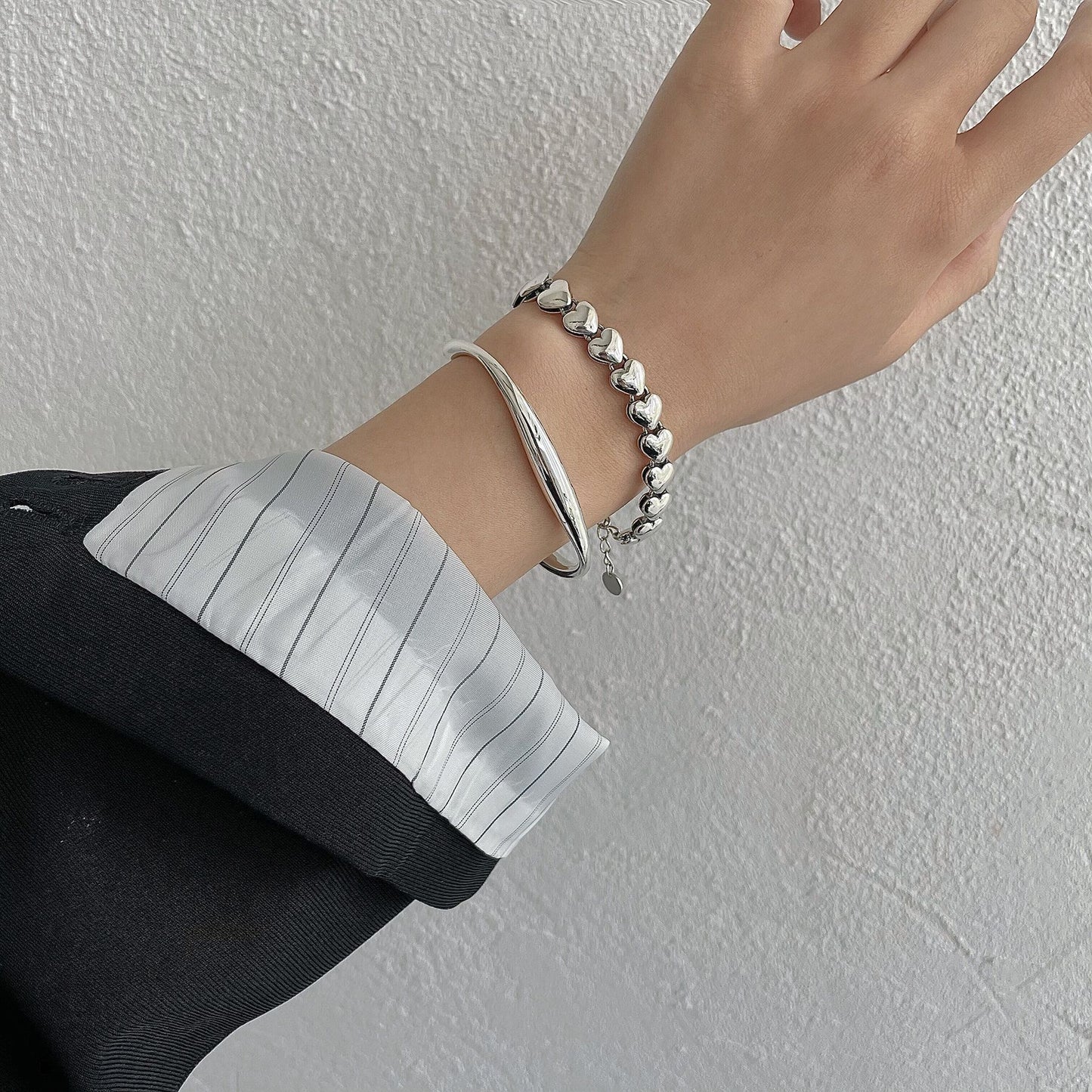 Vintage Minimalist Silver Bracelets