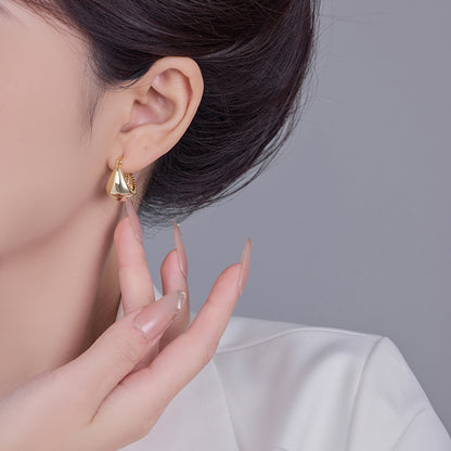 Pendientes chapados en oro con fotosensible de lujo para bolsas de pan