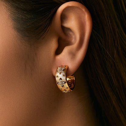 Court‑Style Zircon Earrings