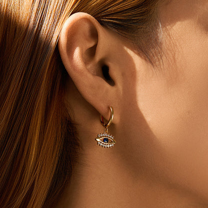 Pendientes estilo ojo turco