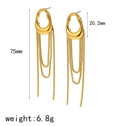 Stainless steel earrings with a niche design sense